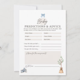 Kleines Sprout Baby Duschspiel Hinweiskarte