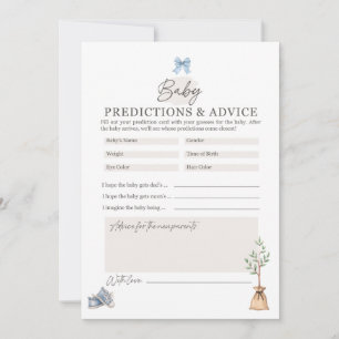 Kleines Sprout Baby Duschspiel Hinweiskarte