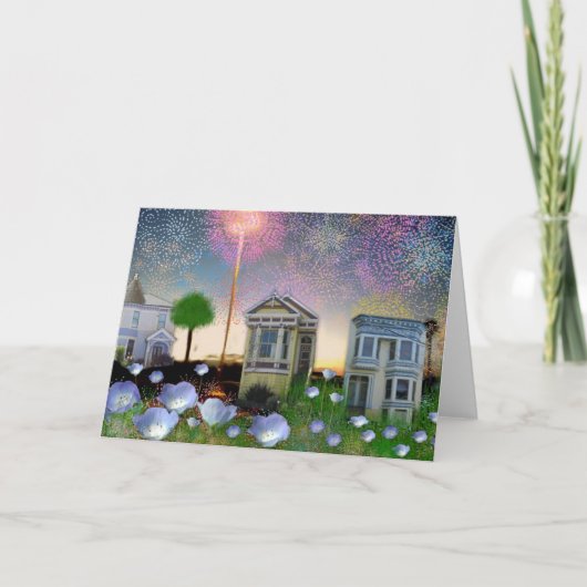 Kleines städtisches Feuerwerk ~ TBA Ausgezeichnet! Karte (Vorderseite)