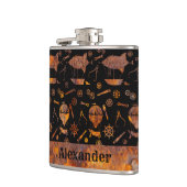 Kleines Steampunk-Thema mit farbenfrohen Drehflüge Flachmann (Links)