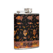 Kleines Steampunk-Thema mit farbenfrohen Drehflüge Flachmann (Rechts)