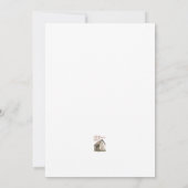 Kleines Stück Country Clothesline Baby Girl Dusche Einladung (Rückseite)