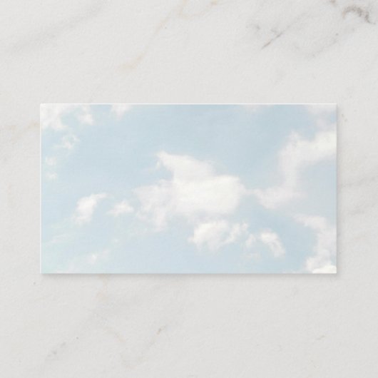 Kleines Stück Heaven Baby Shower Dreamy Begleitkarte (Rückseite)