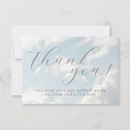 Kleines Stück Heaven Baby Shower Dreamy Dankeskarte