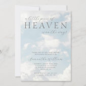 Kleines Stück Heaven Baby Shower Dreamy Einladung (Vorderseite)