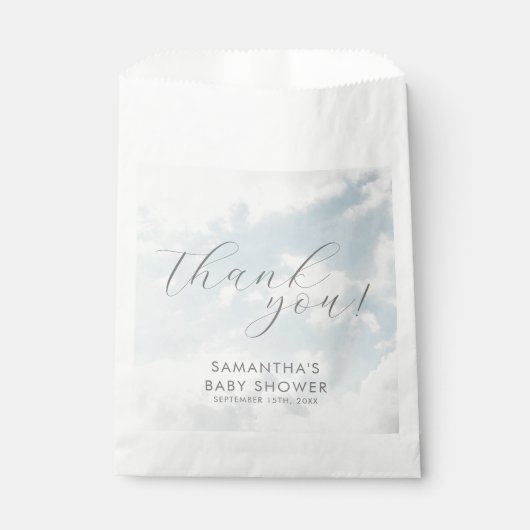 Kleines Stück Heaven Baby Shower Dreamy Geschenktütchen (Vorderseite)