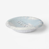 Kleines Stück Heaven Baby Shower Dreamy Pappteller (Gewinkelt)