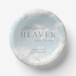 Kleines Stück Heaven Baby Shower Dreamy Pappteller