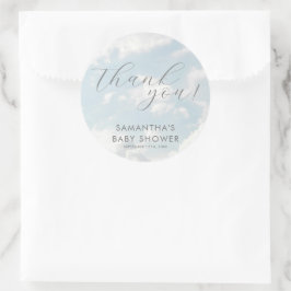 Kleines Stück Heaven Baby Shower Dreamy Runder Aufkleber