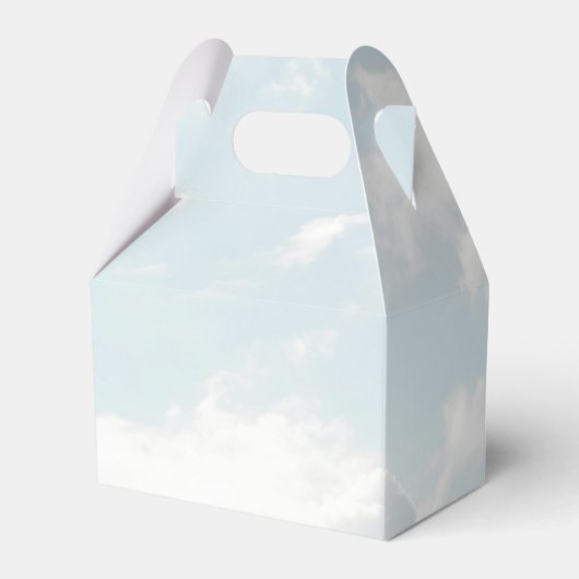 Kleines Stück Heaven Clouds Baby Duschkabine Geschenkschachtel (Rückseite)