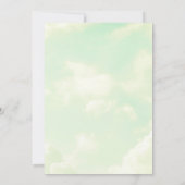 Kleines Stück Heaven Clouds Babydusche Einladung (Rückseite)