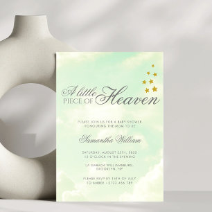 Kleines Stück Heaven Clouds Babydusche Einladung