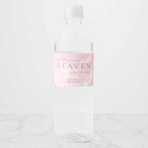 Kleines Stück Heaven Girl Babydusche einfach Wasserflaschenetikett