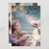 Kleines Stück "Heaven Magical Fairy Baby Shower" Einladung (Vorne/Hinten)