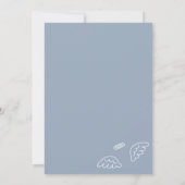 Kleines Stück Himmel Danke blaue Karte (Rückseite)