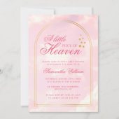 Kleines Stück Himmelspalte Rosa Wolkendusche Sky B Einladung (Vorderseite)