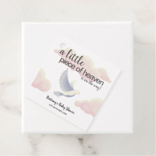 Kleines Stück Himmelwolken-Dove-Baby-Dusche Geschenkanhänger