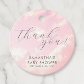 Kleines Stück Himmlischer Pink-Babydusche-Dream Geschenkanhänger (Vorderseite)