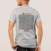Kleines Stück Pi Tri-Blend Shirt (Rückseite)