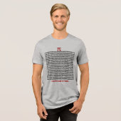 Kleines Stück Pi Tri-Blend Shirt (Vorderseite voll)