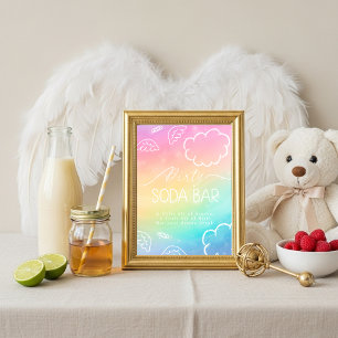 Kleines Stück vom Himmel Regenbogen Dirty Soda Bar Einladung