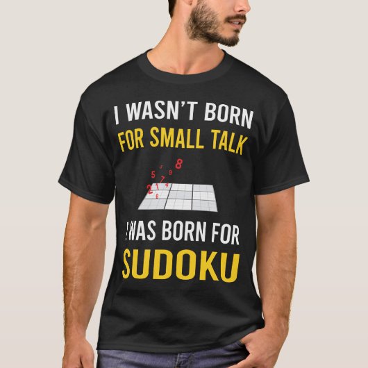 Kleines Sudoku-Gespräch T-Shirt (Vorderseite)
