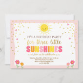 Kleines sunshines Geburtstagseinladung Einladung (Vorderseite)