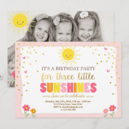 Kleines sunshines Geburtstagseinladung Einladung