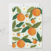 Kleines Süsse-Orange-Kinderspielgerät Einladung (Rückseite)