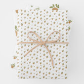 Kleines Süsse Orange Wrapping Paper Sheet Set Geschenkpapier Set (Beispiel)