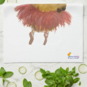 Kleines Tänzer Capybara Teetuch Geschirrtuch (Gefaltet)