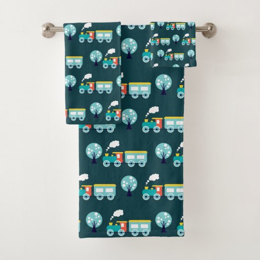 Kleines Train Bad Handtuch Set (Insitu)