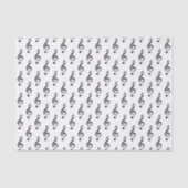Kleines Treble Clef Musical Tissue Paper Seidenpapier (Vorderseite)