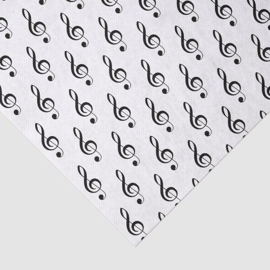 Kleines Treble Clef Musical Tissue Paper Seidenpapier (Ausschnitt)