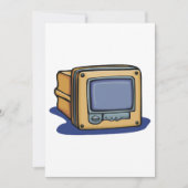 Kleines TV-Set Einladung (Vorderseite)