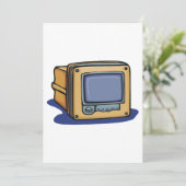 Kleines TV-Set Einladung (Stehend Vorderseite)