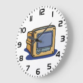 Kleines TV-Set Große Wanduhr (Winkel)