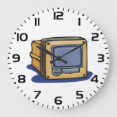 Kleines TV-Set Große Wanduhr (Vorderseite)