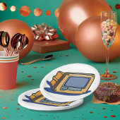 Kleines TV-Set Pappteller