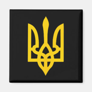 Kleines ukrainisches Wappen Flagge Symbol Zeichen Magnet