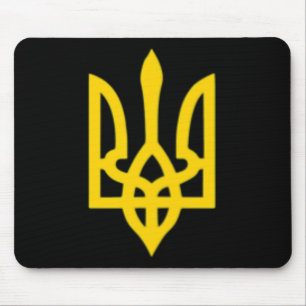 Kleines ukrainisches Wappen Flagge Symbol Zeichen  Mousepad