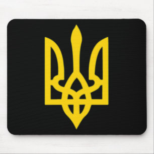 Kleines ukrainisches Wappen Flagge Symbol Zeichen Mousepad