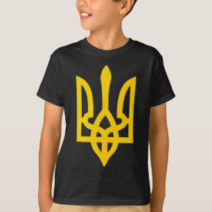 Kleines ukrainisches Wappen Flagge Symbol Zeichen T-Shirt