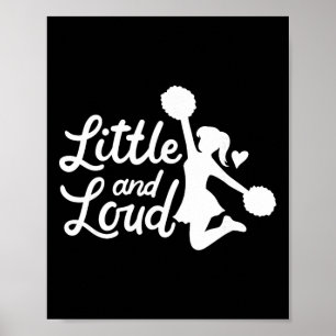 Kleines und lautes Cheerleader-Kostüm Cheerleading Poster