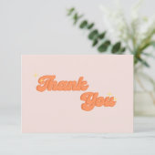 Kleines Unternehmen dank Karte Retro Vibes (Stehend Vorderseite)