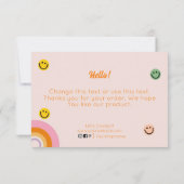 Kleines Unternehmen dank Karte Retro Vibes (Rückseite)