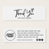 Kleines Unternehmen Vielen Dank für Ihre Bestellka (Vorne & Hinten)