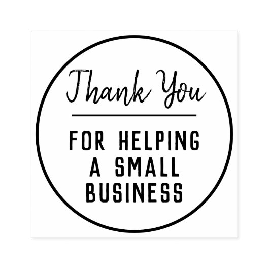 Kleines Unternehmen Vielen Dank Gummistempel (Prägung)