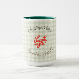 Kleines veganes Home-Bäckerei-Geschäft Dankeschön- Tasse