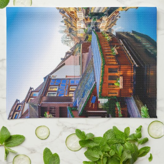 Kleines Venedig, Colmar Geschirrtuch (Gefaltet)